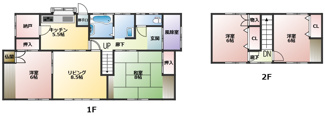 【間取り】 | 大館市清水5丁目・中古住宅