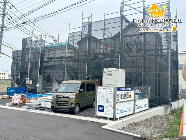 島田市中河　新築住宅の外観|【A棟】2026年4月上旬撮影
初倉小・初倉中エリア