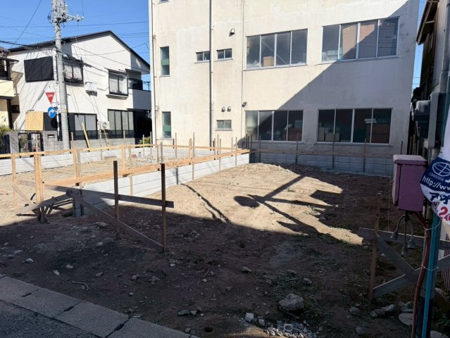 川口市上青木6丁目Ⅰ期　新築一戸建て　２号棟の外観|現地です