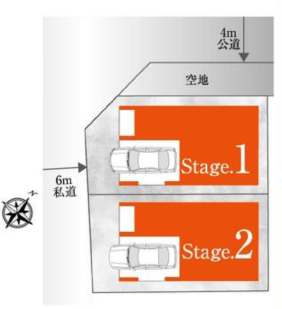 川口市上青木6丁目Ⅰ期　新築一戸建て　２号棟の区画図|２号棟