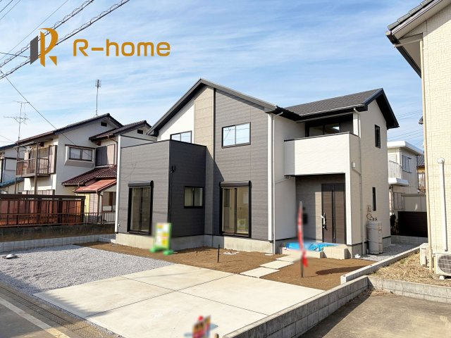 つくば市松栄1期　新築戸建て　1号棟の外観|ご予約を頂ければ、『平日』はもちろん『早朝』や『夜間』もご見学可能です♪お気軽にお申し付けください♪