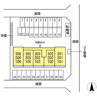 【区画図】 | カーサ・エテルノ西津田A