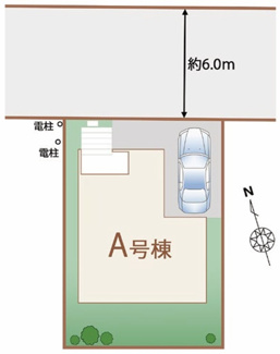 【区画図】 | 【仲介手数料無料！！】稲城市大丸　新築戸建て（全1棟）1号棟　5790万円