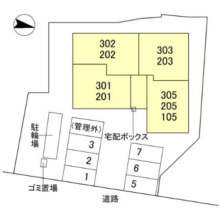TORISIA殿城の区画図