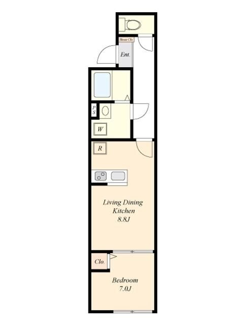 ＨＷ．Ｈｉｌｌｓ　東日暮里の間取り