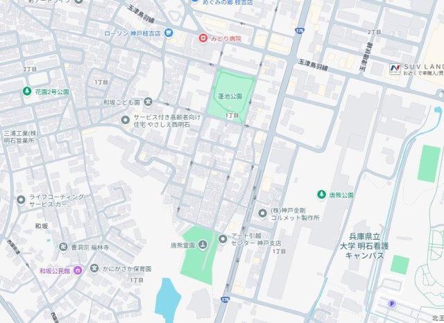 神戸市西区枝吉　新築一戸建ての地図