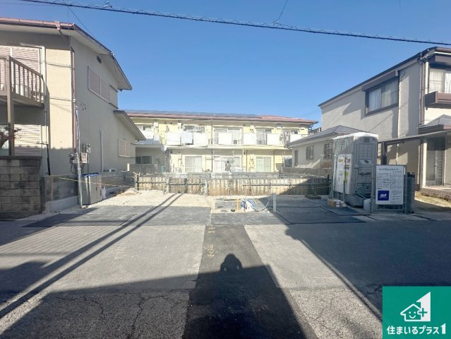 神戸市西区枝吉　新築一戸建ての外観|周辺は落ち着いた街並みの住宅地！子育てがしやすい住環境です！まだ未完成ですが、現地でしかわからない事もございます。是非一度ご覧ください。