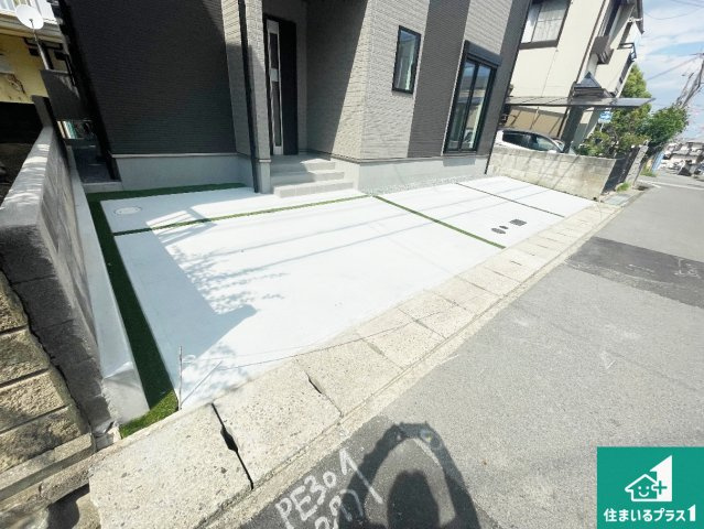 神戸市西区枝吉　新築一戸建ての駐車場|駐車スペース！散水栓があるので、こまめに愛車を洗えます！
