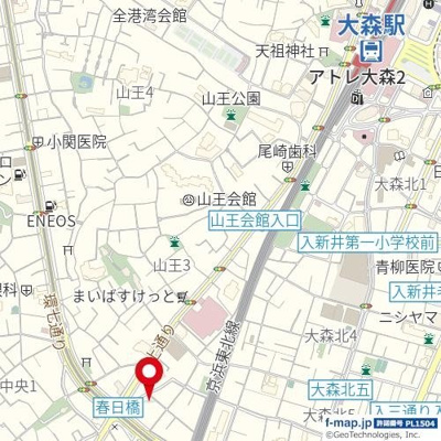 【地図】 | アクロコート大森山王