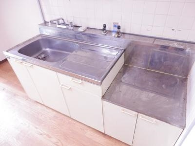 メゾン・ド・ステラの内装|２口ガスコンロ設置可