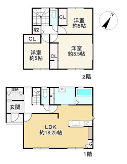 【間取り】 | 近江八幡市出町　中古戸建