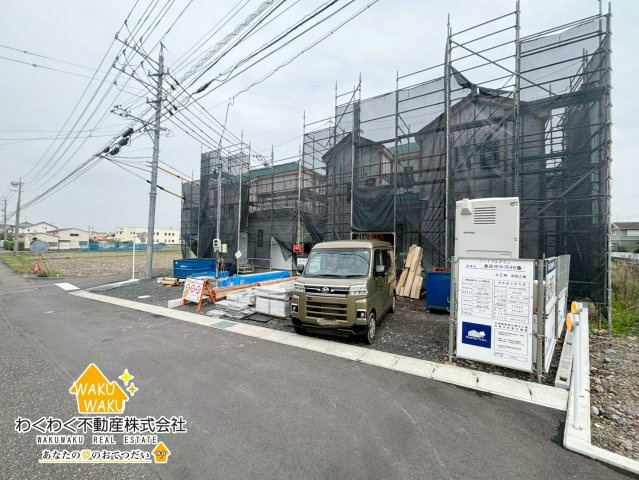 島田市中河　新築住宅の前面道路含む現地写真|【全2棟】2026年3月中旬撮影