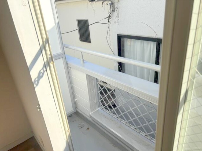 大森北賃貸アパートのバルコニー