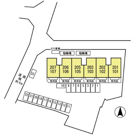 リバーラック ディライトの駐車場