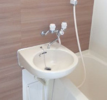 中野区弥生町２丁目のアパートの洗面所