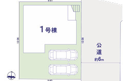【仲介手数料無料】KIP狭山市狭山台１期全１棟狭山市の新築住宅は西武ハウジングの区画図