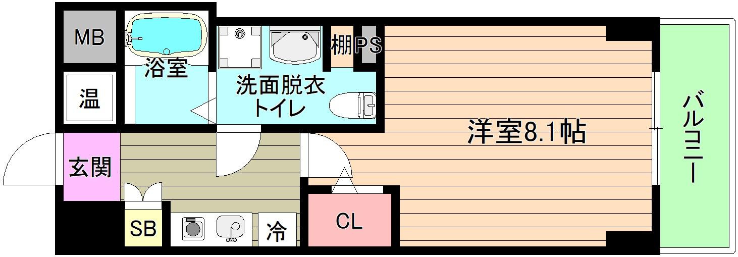 大阪市城東区鴫野西２丁目の賃貸マンションの間取り
