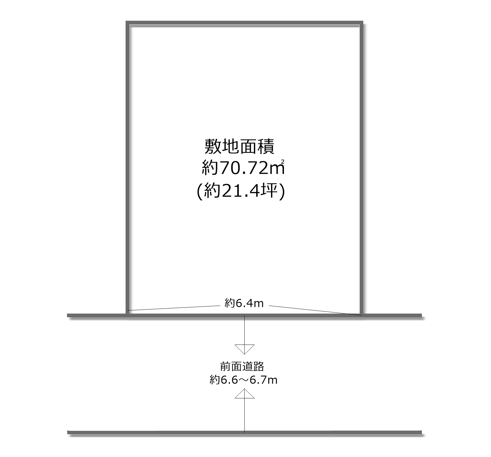 東大阪市西堤本通東3丁目　モデルハウスの区画図
