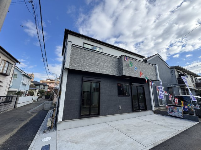 松戸市松戸新田新築戸建の外観|完成済み内覧可能です！！
