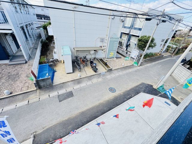 松戸市松戸新田新築戸建の展望|バルコニーより南側眺望・南道路で日当たり良好♪
