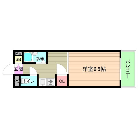 大阪市城東区野江１丁目の賃貸マンションの間取り