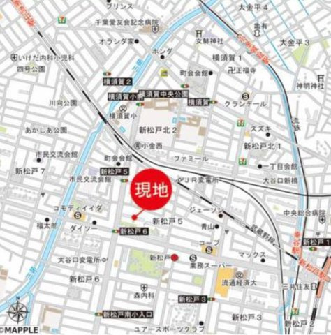 新松戸中央パークハウスD棟の地図