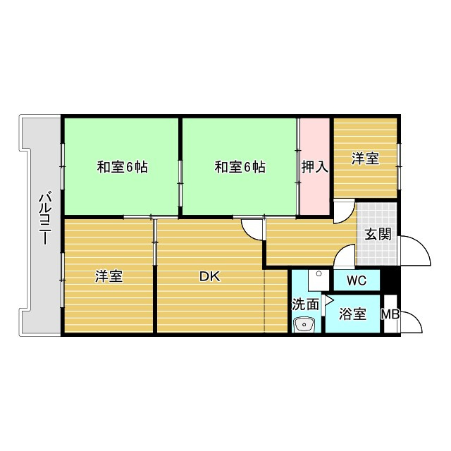 エクセレントトーシン東豊中の間取り