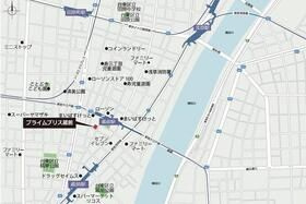 プライムブリス蔵前の地図