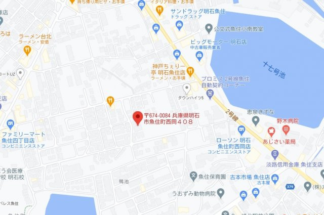 リベール明石魚住　2階の地図