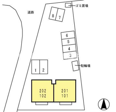 【区画図】 | セジュール フジ C棟