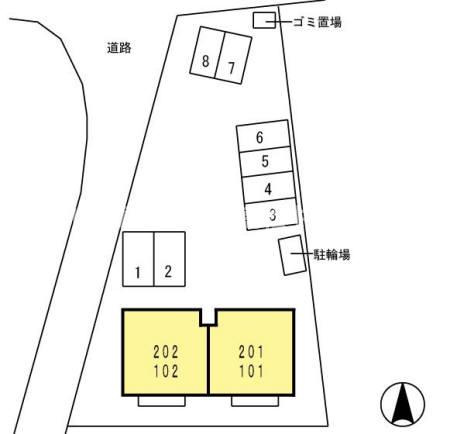 【区画図】 | セジュール フジ C棟