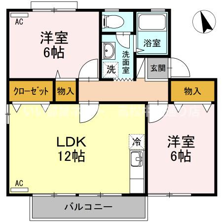 【間取り】 | セジュール フジ C棟