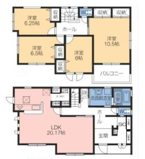 【間取り】 | 第4富士見町時沢　1号棟