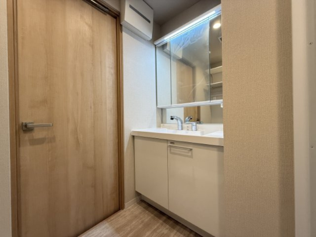シビルタワーエンブレムの洗面所|朝の身支度がしやすい洗面スペース