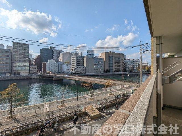 【展望】 | ウェルリバービュー天神 | リバーサイドなので、バルコニーからの眺望は遮蔽物もなく開放感があります♪