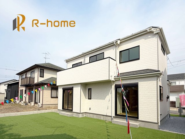 土浦市おおつ野6丁目　新築戸建て　A号棟の外観|建物完成いたしました！ご予約で『平日』や『夕方』などでもご見学可能です！