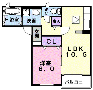 プルメリアの間取り
