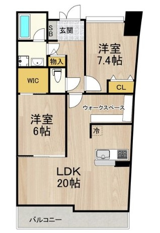 【間取り】 | フロンティアタワー難波EAST