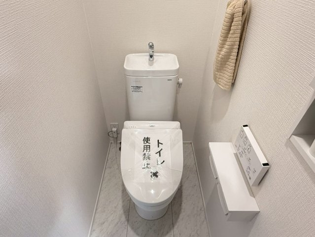川口市東貝塚　新築一戸建て　1号棟のトイレ|シンプルで使いやすいトイレです
