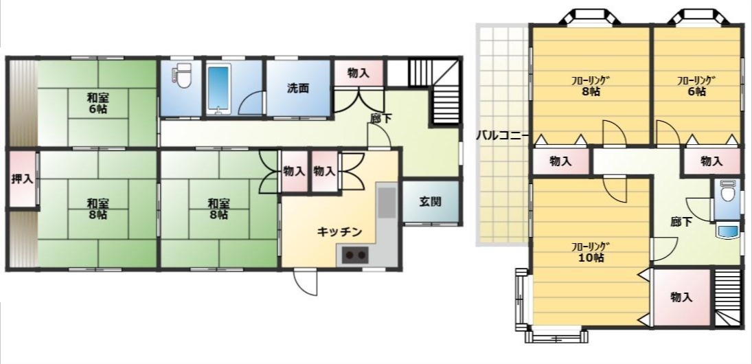 日光市山口中古物件の間取り