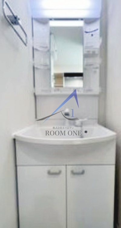 ハーモニーテラス大山金井町Ⅱの洗面所|洗面台です。