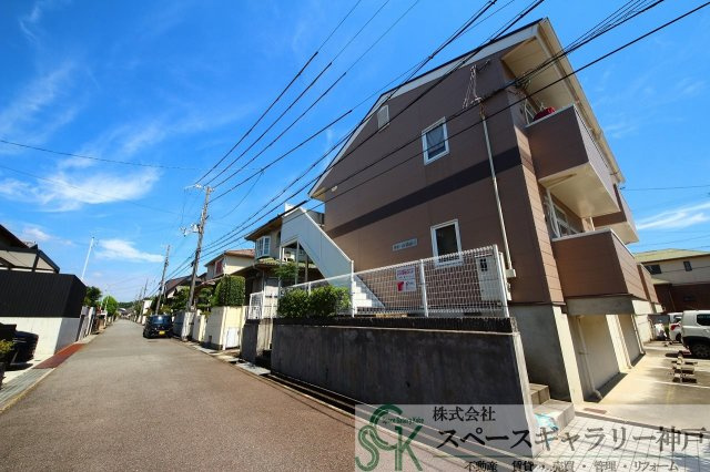 神戸市垂水区桃山台６丁目のアパートの外観パース