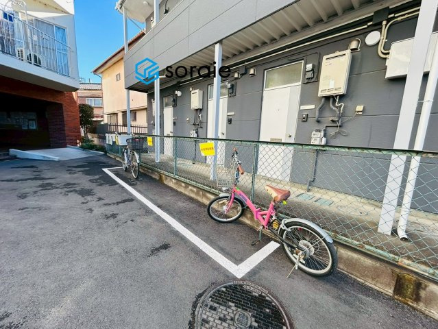 川越シティハイツの駐輪場|12/15　撮影