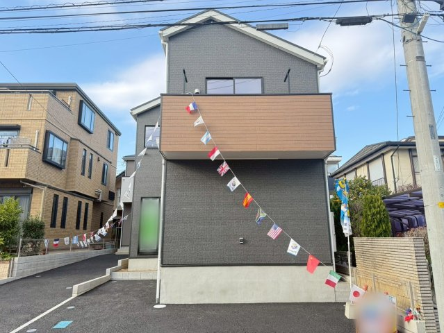 川口市戸塚東第11　新築一戸建て　1号棟の外観|きれいな外観です