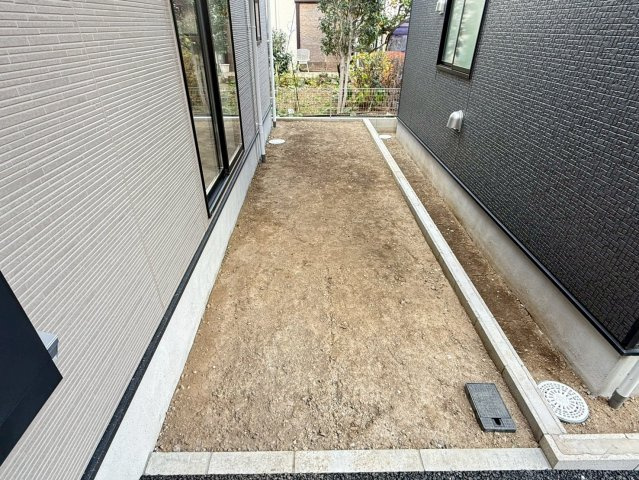 川口市戸塚東第11　新築一戸建て　2号棟の庭|簡単な家庭菜園も楽しめるお庭です