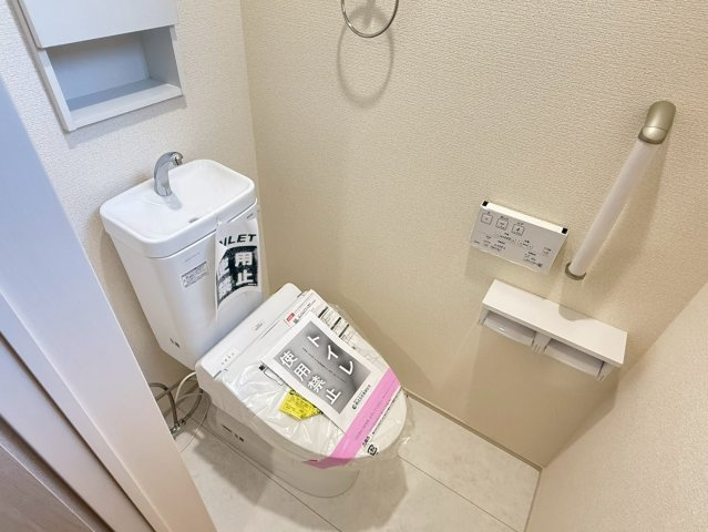 川口市差間3丁目　新築一戸建て　1号棟のトイレ|トイレもきれいです