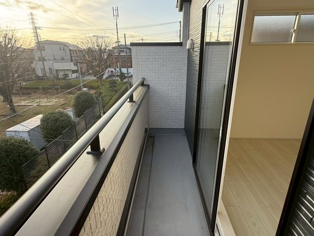 川口市差間3丁目　新築一戸建て　1号棟のバルコニー|落ち着いた時間を過ごせるバルコニーです