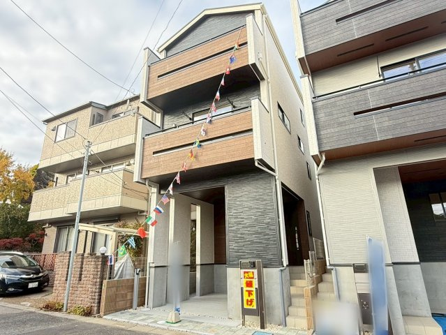 川口市差間3丁目　新築一戸建て　1号棟の外観|建物外観を気になさる方へ、見た目の良い物件です