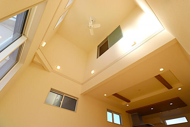 ブルーミングガーデン宇都宮市雀の宮７丁目１期　新築一戸建ての浴室|吹抜け