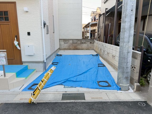 川口道合第3　新築一戸建て　1号棟の駐車場|駐車場があるので、車を買う予定の方も安心です